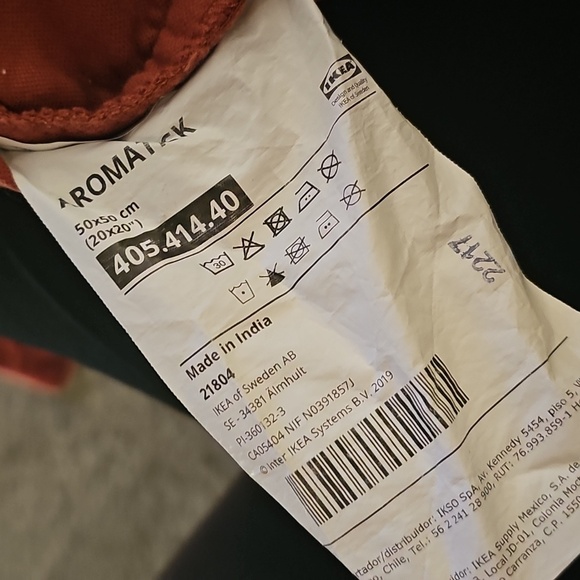 Ikea AROMATISK Pillow Cushion Cover Red Pink,Cotton/velvet 20x20" (SET OF 2) - Picture 9 of 9